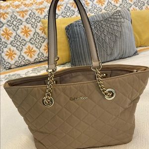 Calvin Klein nylon quilted handbag